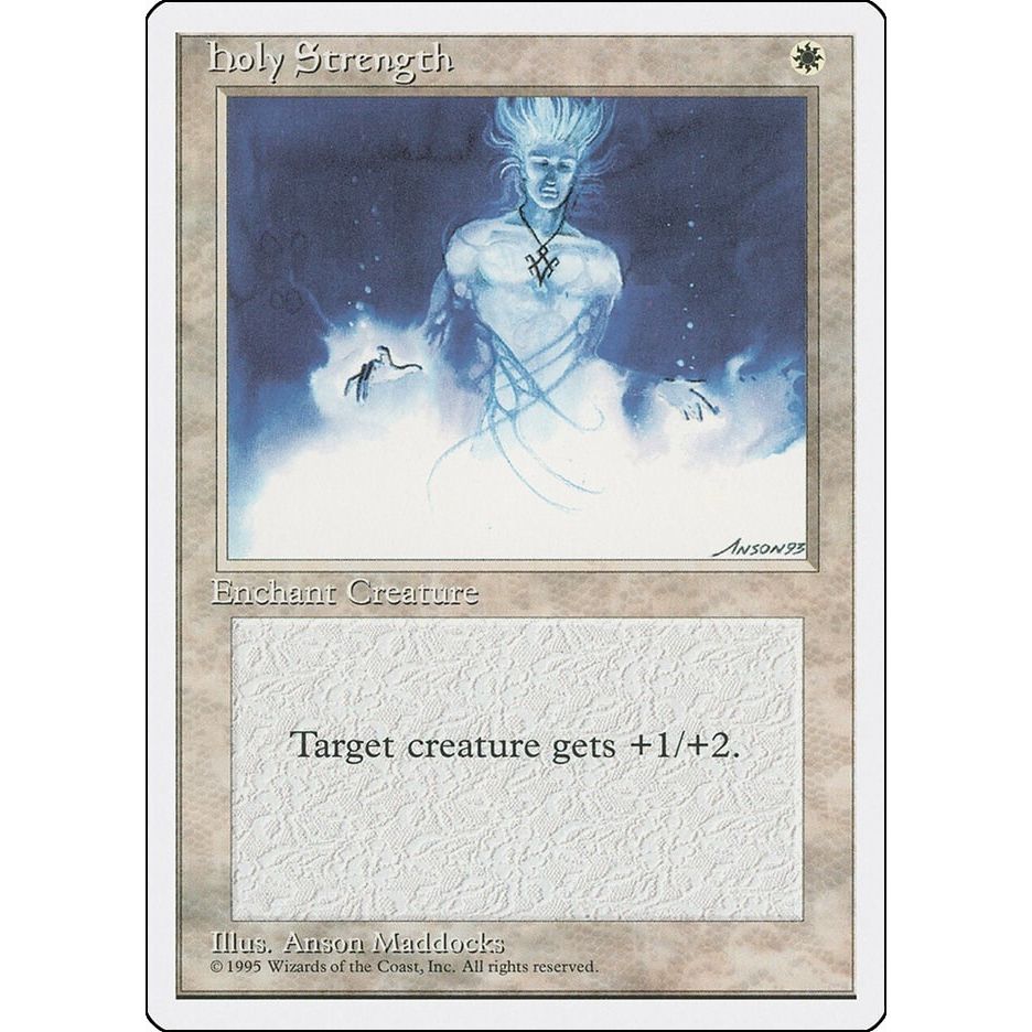Image for Holy Strength (4ED) - Magic: The Gathering