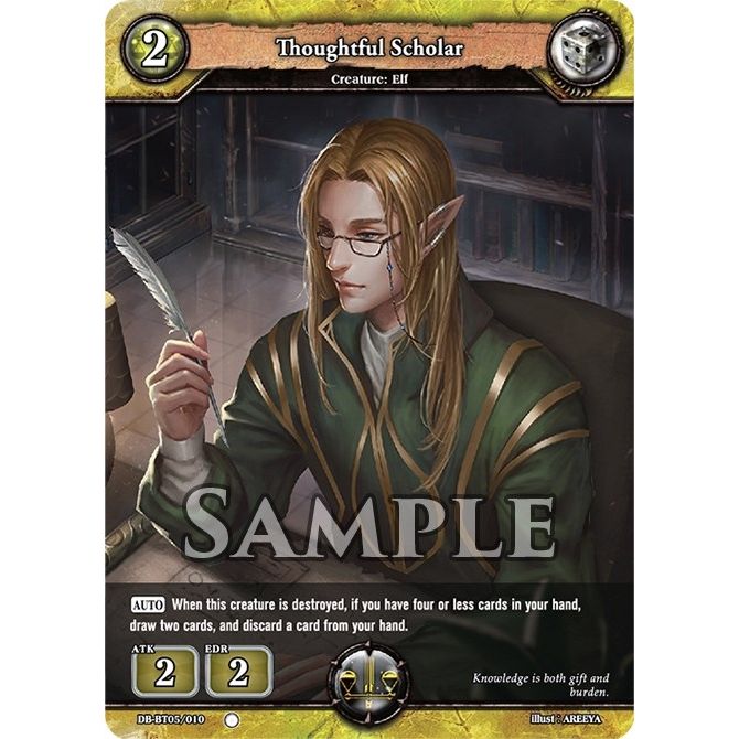 Image for Thoughtful Scholar (DB-BT05/010) (BP05) - Dragoborne