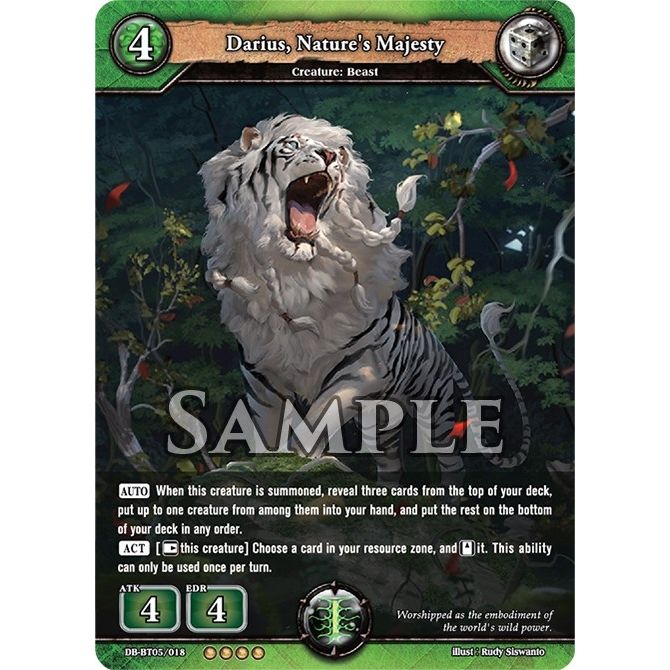 Image for Darius, Nature's Majesty (DB-BT05/018) (BP05) - Dragoborne