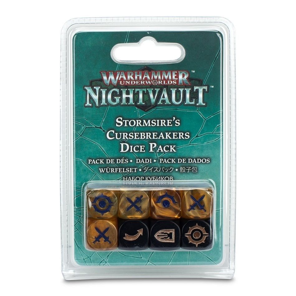 Image for Warhammer: Underworlds - Nightvault: Stormsire's Cursebreakers Dice Pack (8-Pack) - Warhammer Game Accessories
