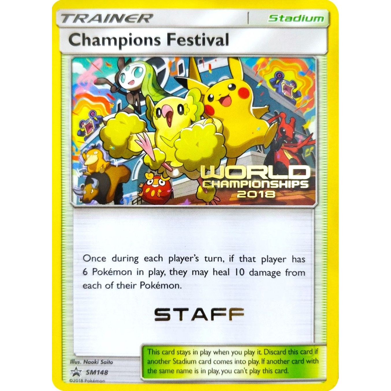 Image for Champions Festival - SM148 (World Championships 2018) [Staff] (SM148) (SMP) - Pokemon