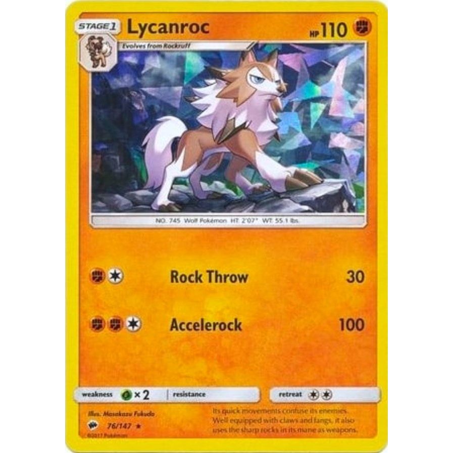 Image for Lycanroc - 76/147 (Cracked Ice Holo) (076/147) (PR) - Pokemon