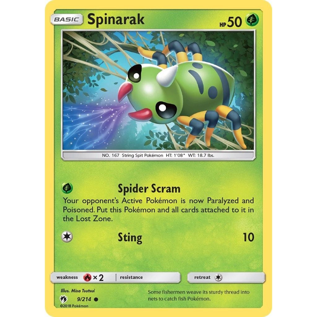 Image for Spinarak (9/214) (SM8) - Pokemon