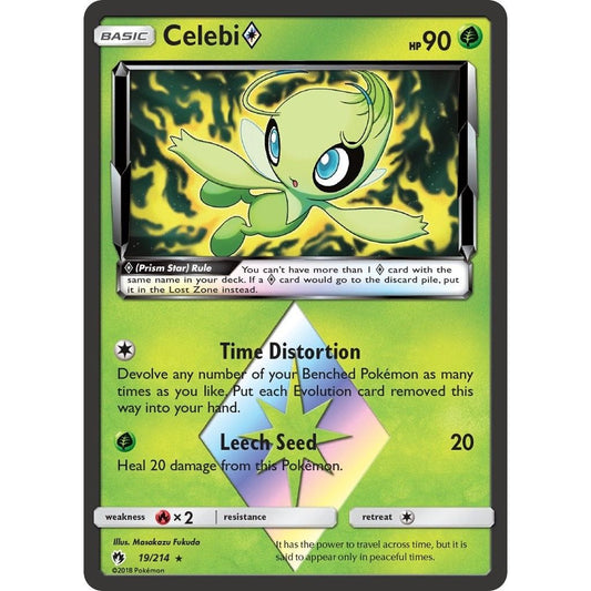 Image for Celebi Prism Star (19/214) (SM8) - Pokemon