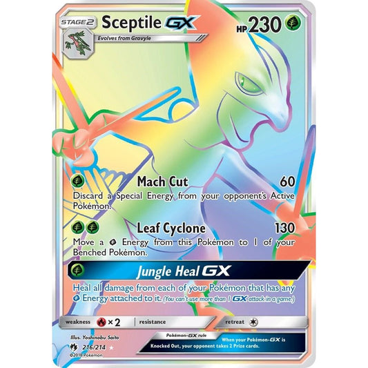 Image for Sceptile GX (Secret) (216/214) (SM8) - Pokemon
