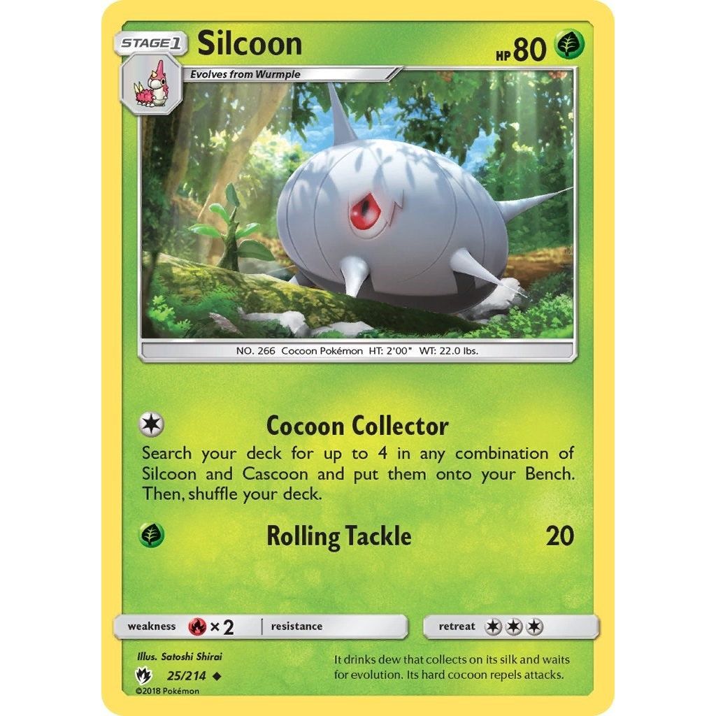 Image for Silcoon (25/214) (SM8) - Pokemon