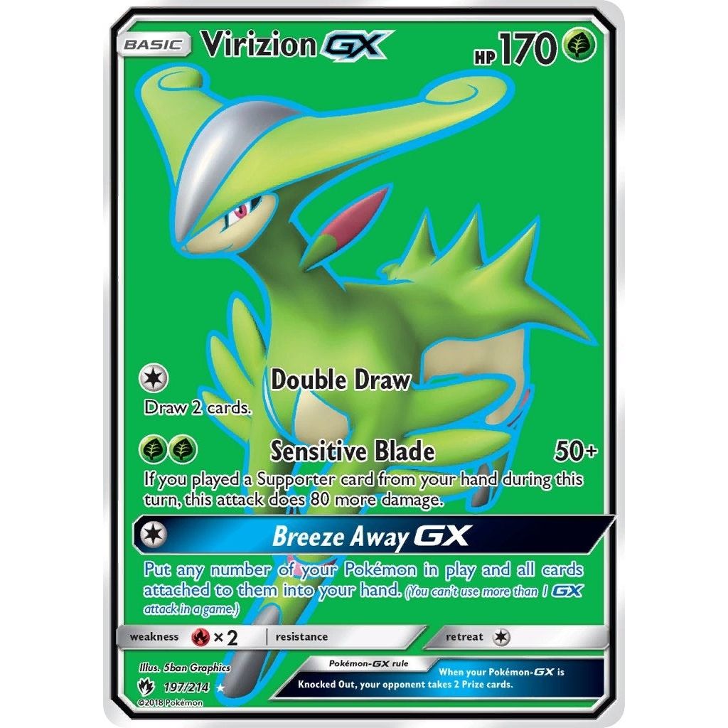 Image for Virizion GX (Full Art) (197/214) (SM8) - Pokemon