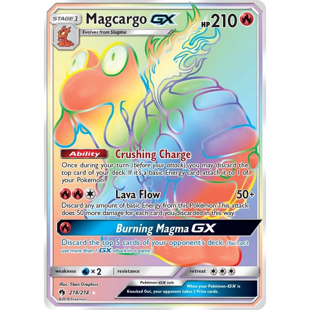Image for Magcargo GX (Secret) (218/214) (SM8) - Pokemon