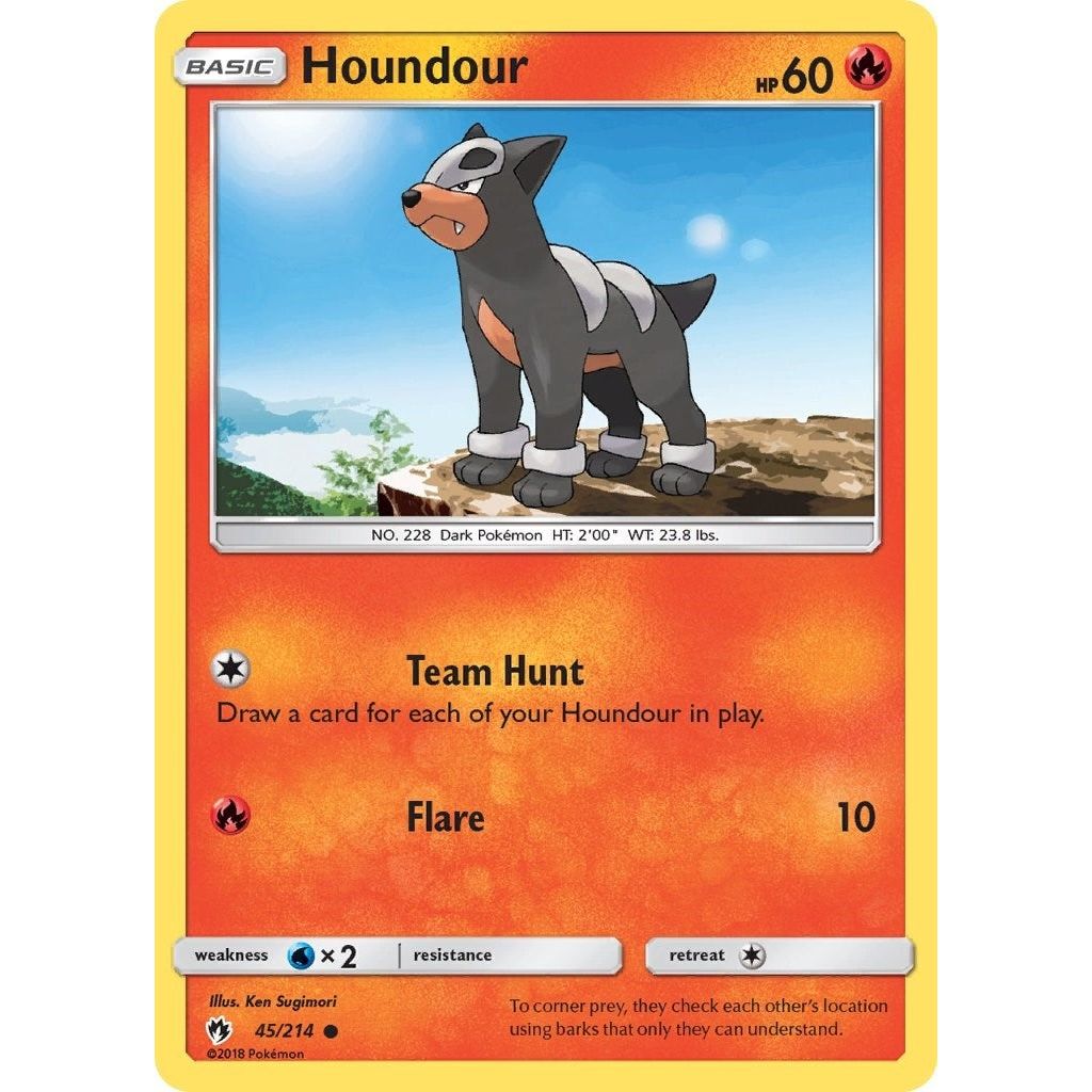 Image for Houndour (45/214) (SM8) - Pokemon