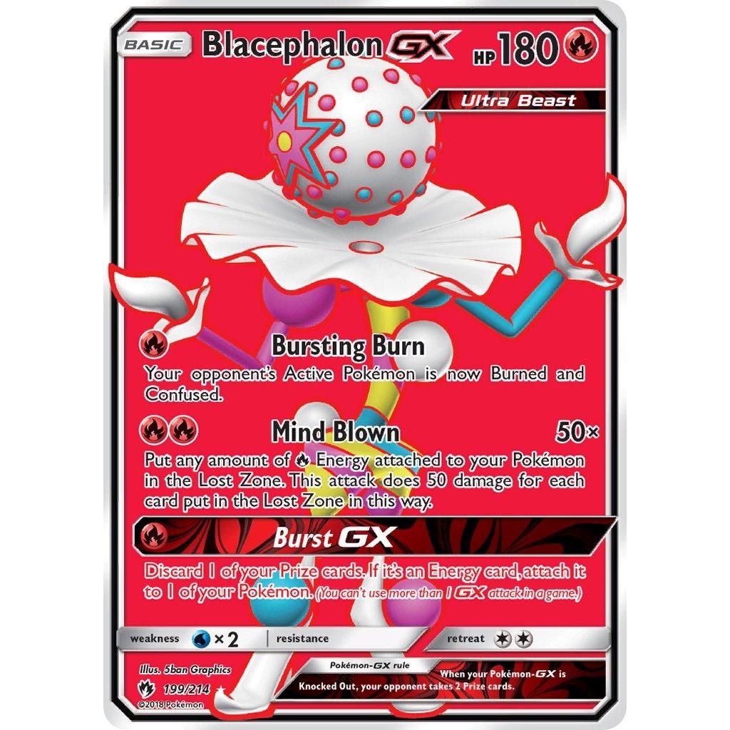 Image for Blacephalon GX (Full Art) (199/214) (SM8) - Pokemon