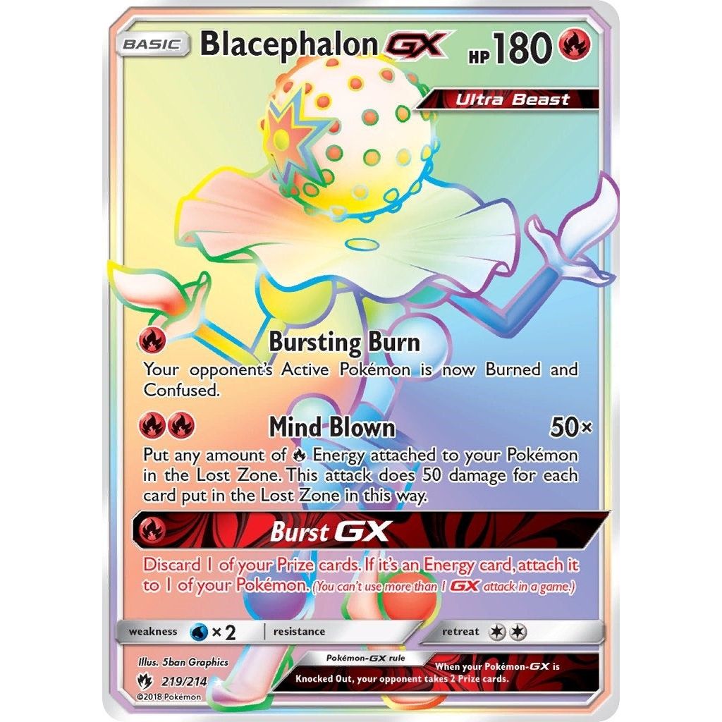 Image for Blacephalon GX (Secret) (219/214) (SM8) - Pokemon