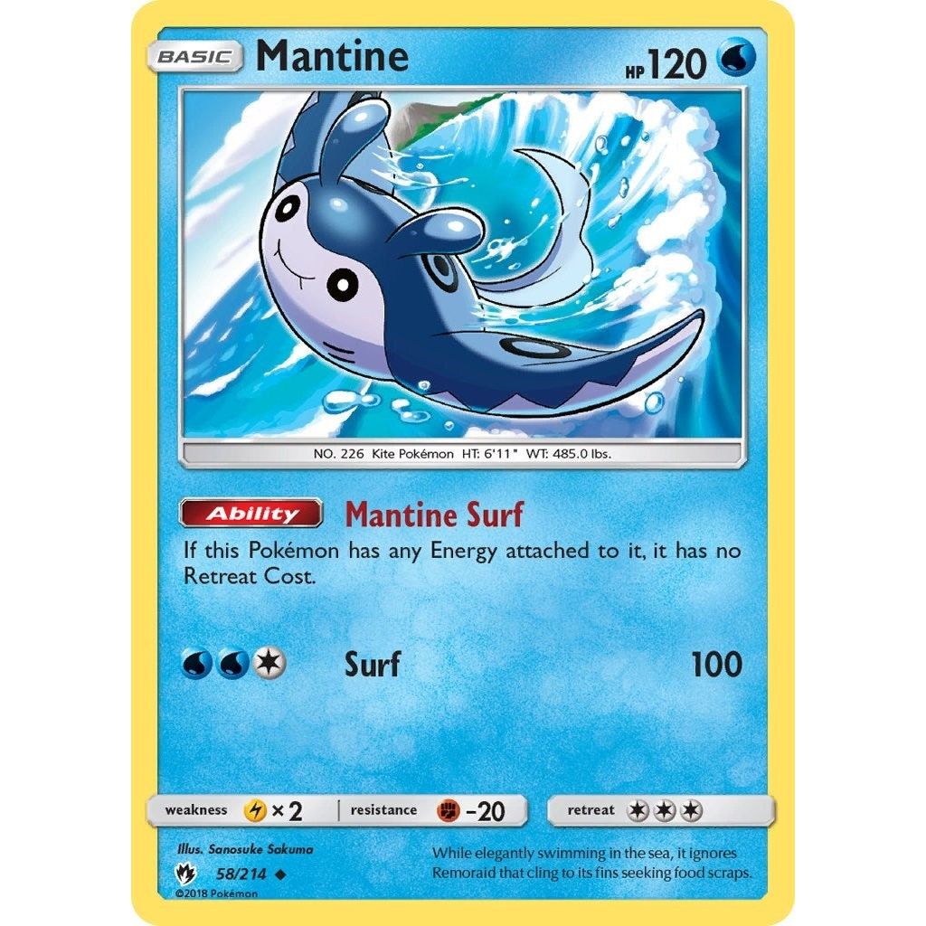 Image for Mantine (58/214) (SM8) - Pokemon
