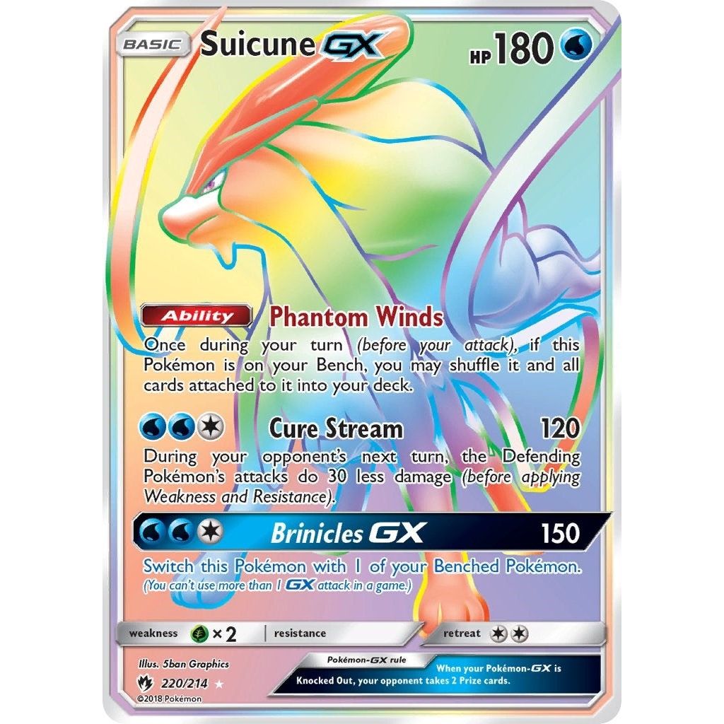 Image for Suicune GX (Secret) (220/214) (SM8) - Pokemon