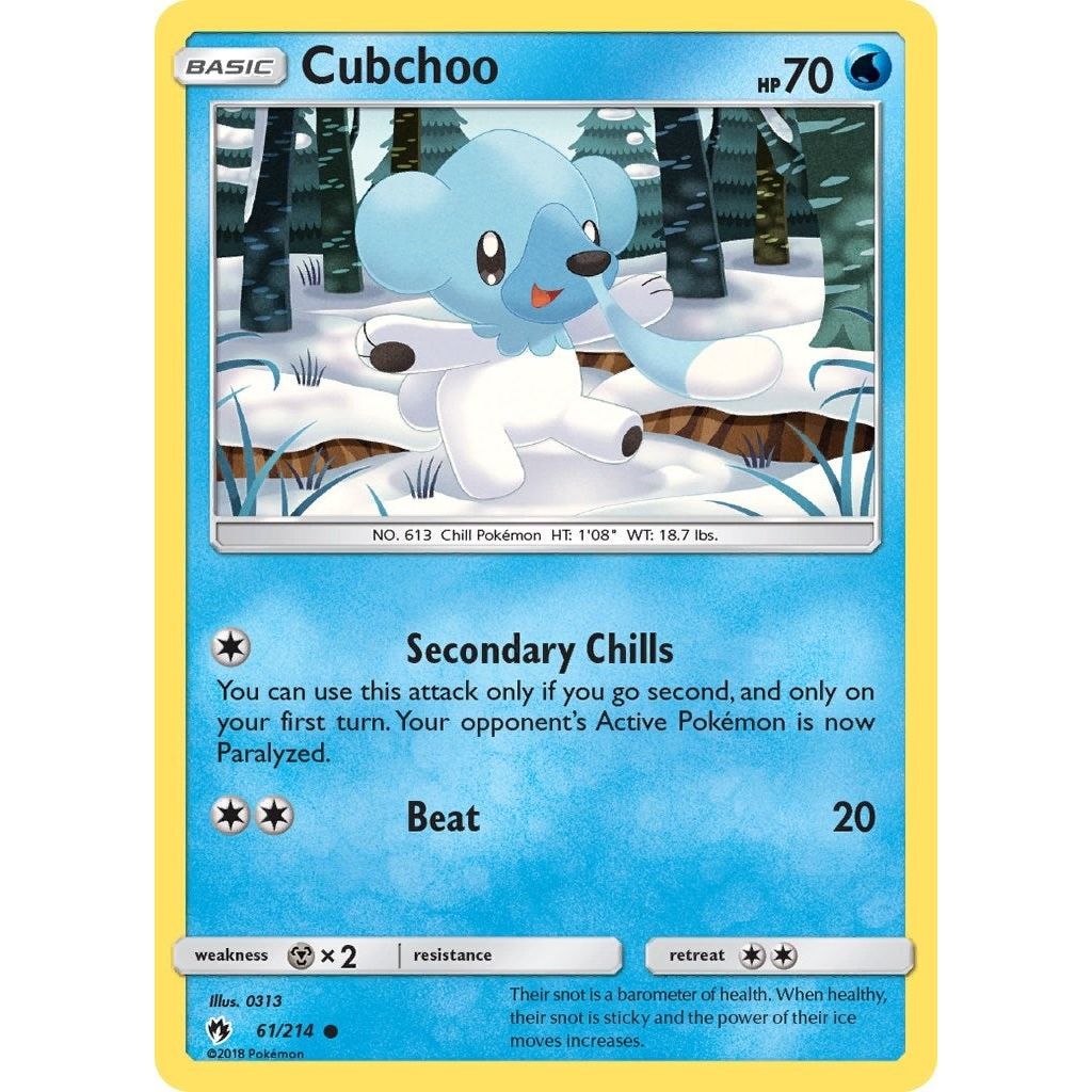 Image for Cubchoo (61/214) (SM8) - Pokemon