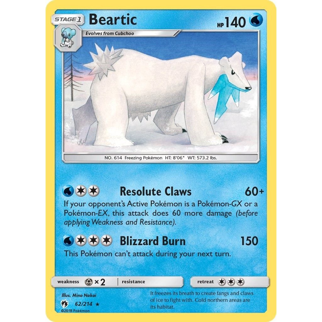 Image for Beartic (62/214) (SM8) - Pokemon