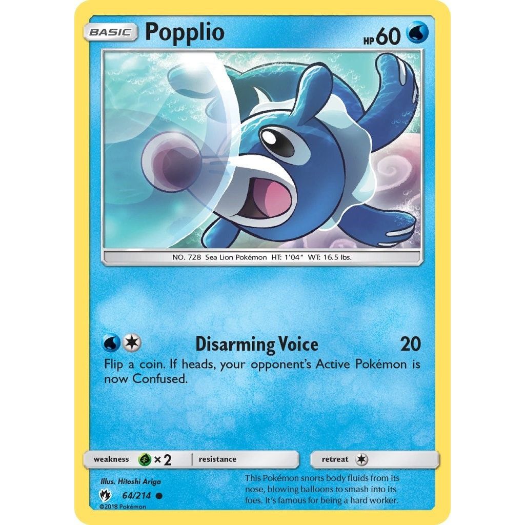 Image for Popplio (64) (64/214) (SM8) - Pokemon