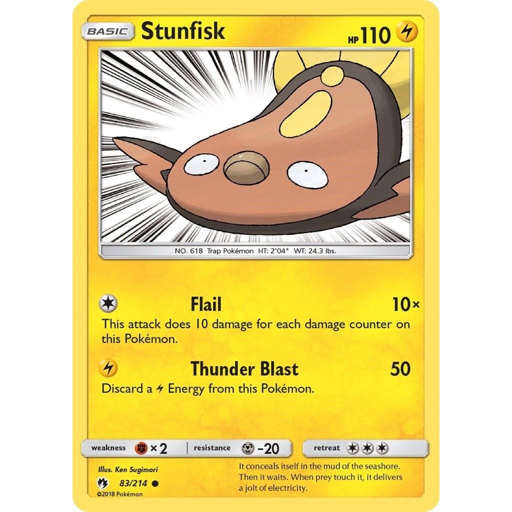 Image for Stunfisk (83/214) (SM8) - Pokemon