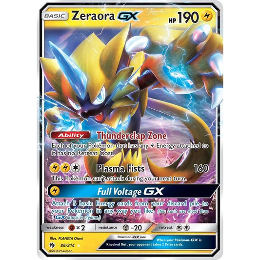 Image for Zeraora GX (86/214) (SM8) - Pokemon