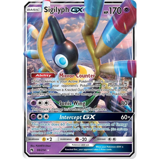 Image for Sigilyph GX (98/214) (SM8) - Pokemon