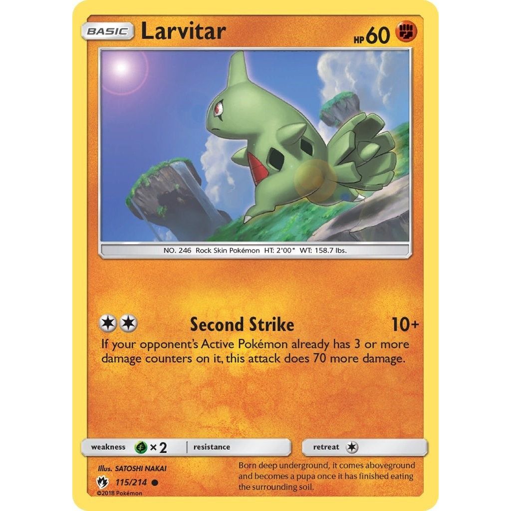 Image for Larvitar (115) (115/214) (SM8) - Pokemon
