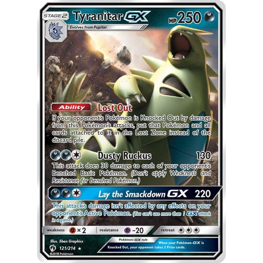 Image for Tyranitar GX (121/214) (SM8) - Pokemon