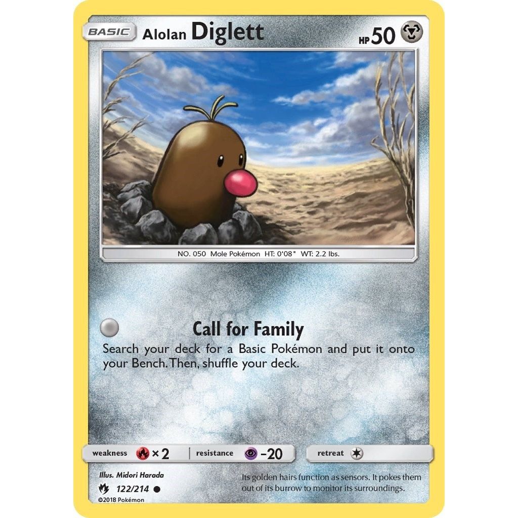 Image for Alolan Diglett (122/214) (SM8) - Pokemon