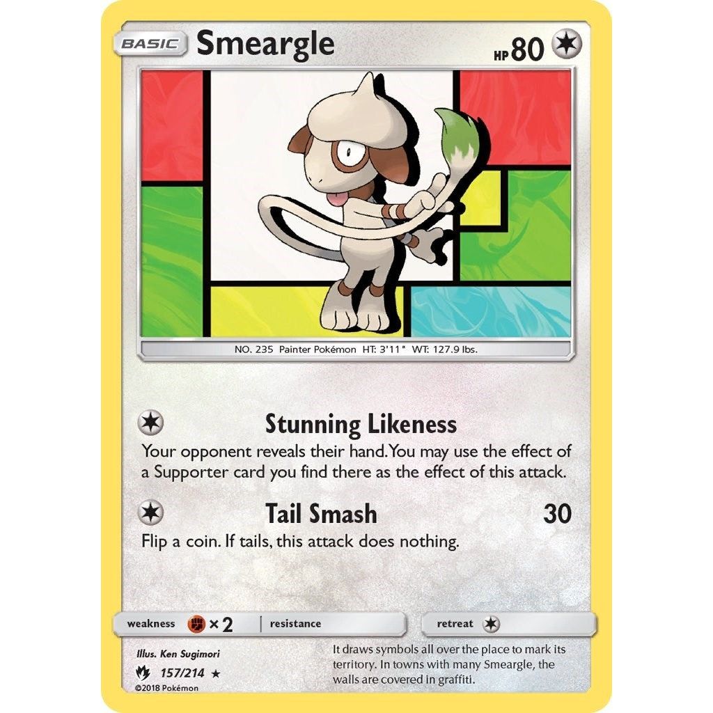 Image for Smeargle (157/214) (SM8) - Pokemon