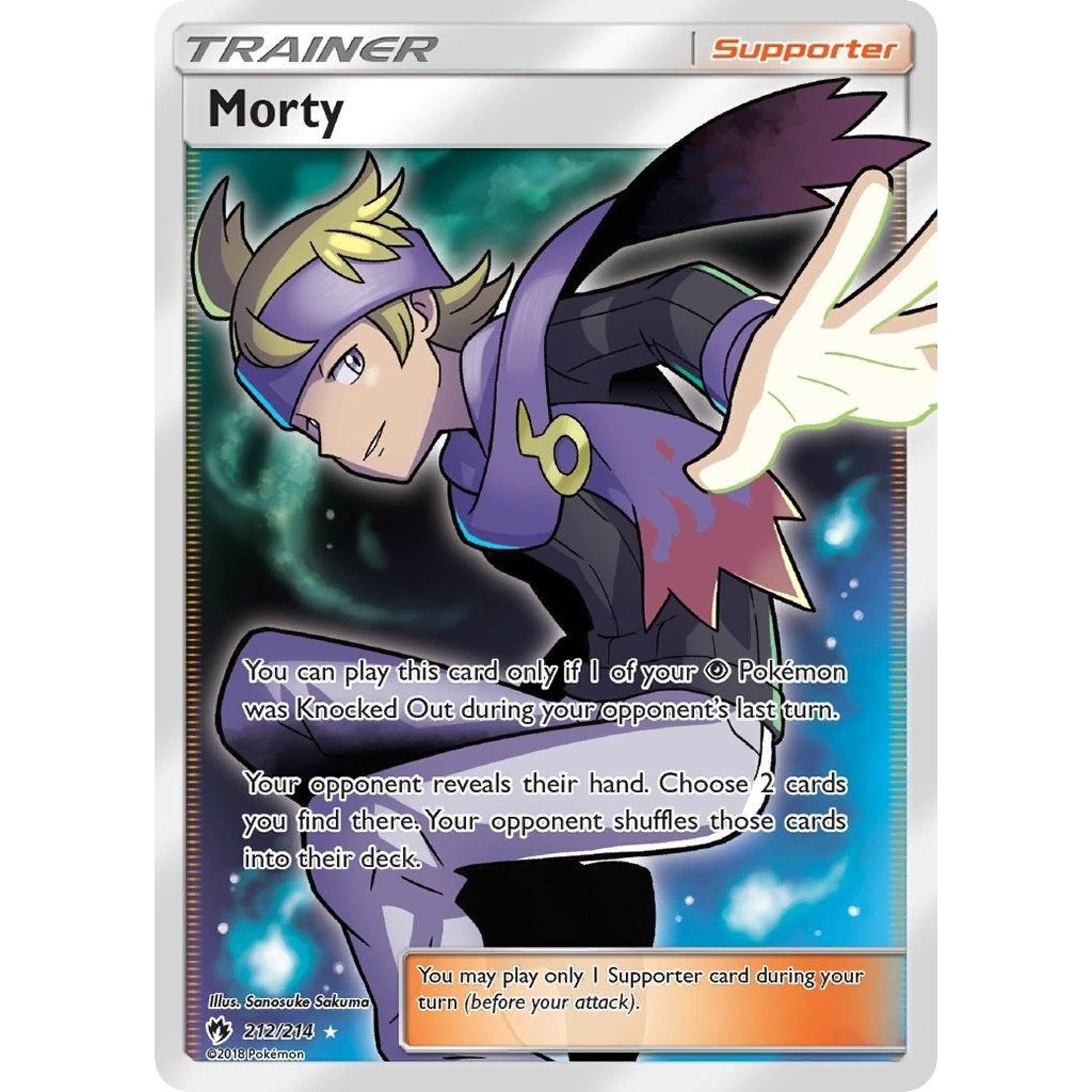 Image for Morty (Full Art) (212/214) (SM8) - Pokemon