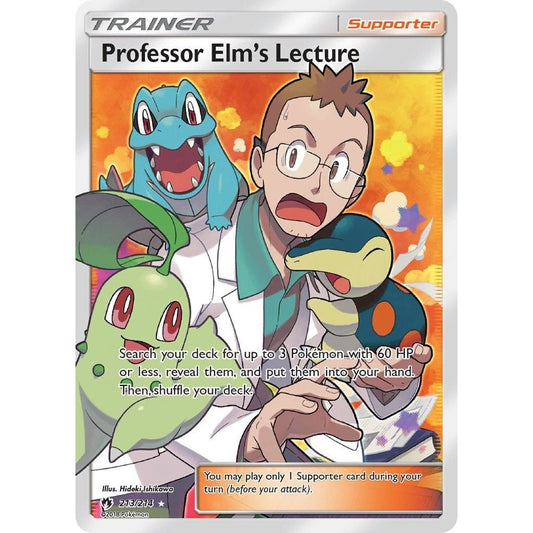 Image for Professor Elm's Lecture (Full Art) (213/214) (SM8) - Pokemon
