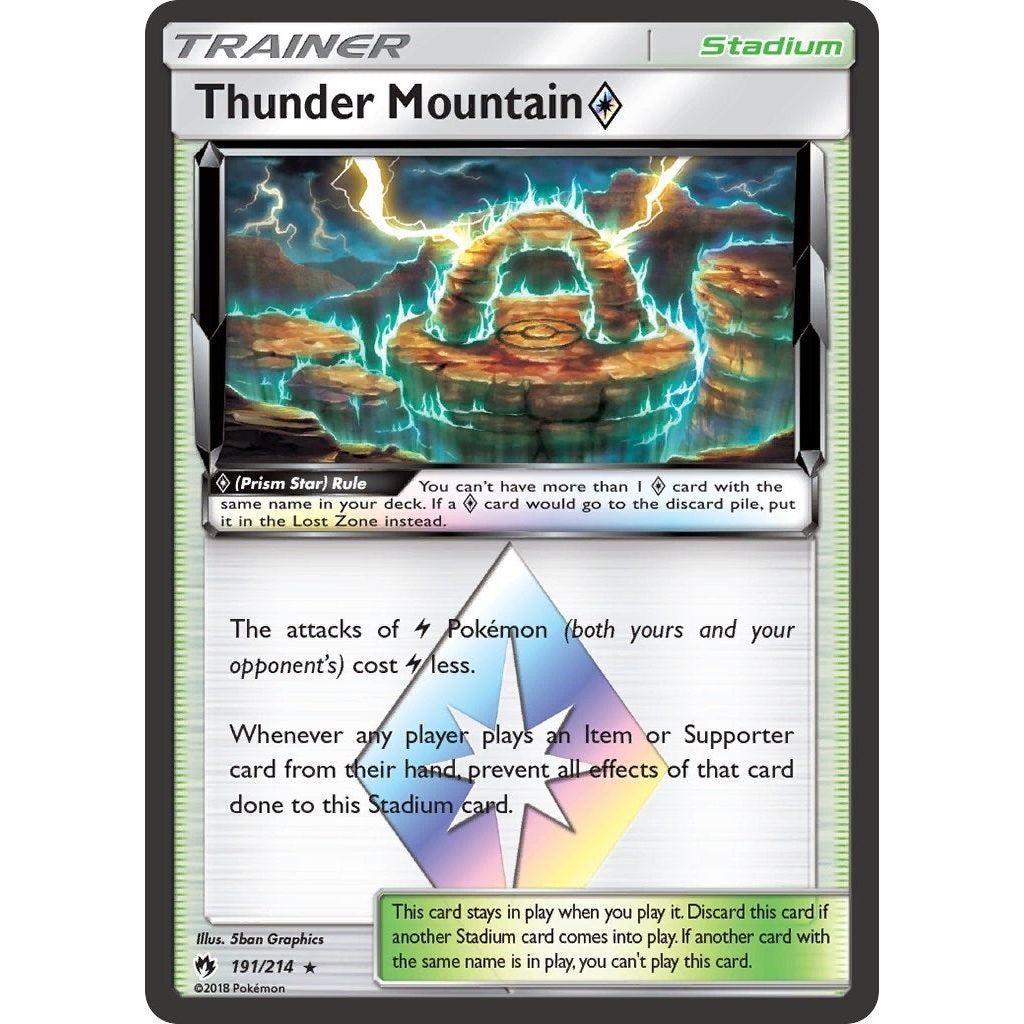 Image for Thunder Mountain Prism Star (191/214) (SM8) - Pokemon