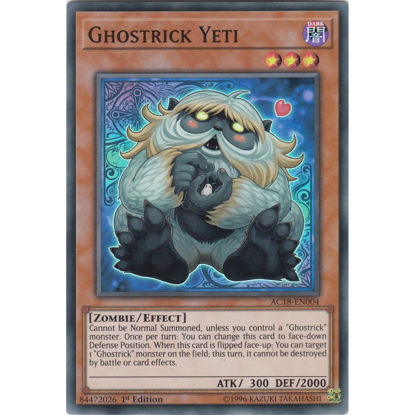 Image for Ghostrick Yeti (AC18-EN004) (AC18) - YuGiOh