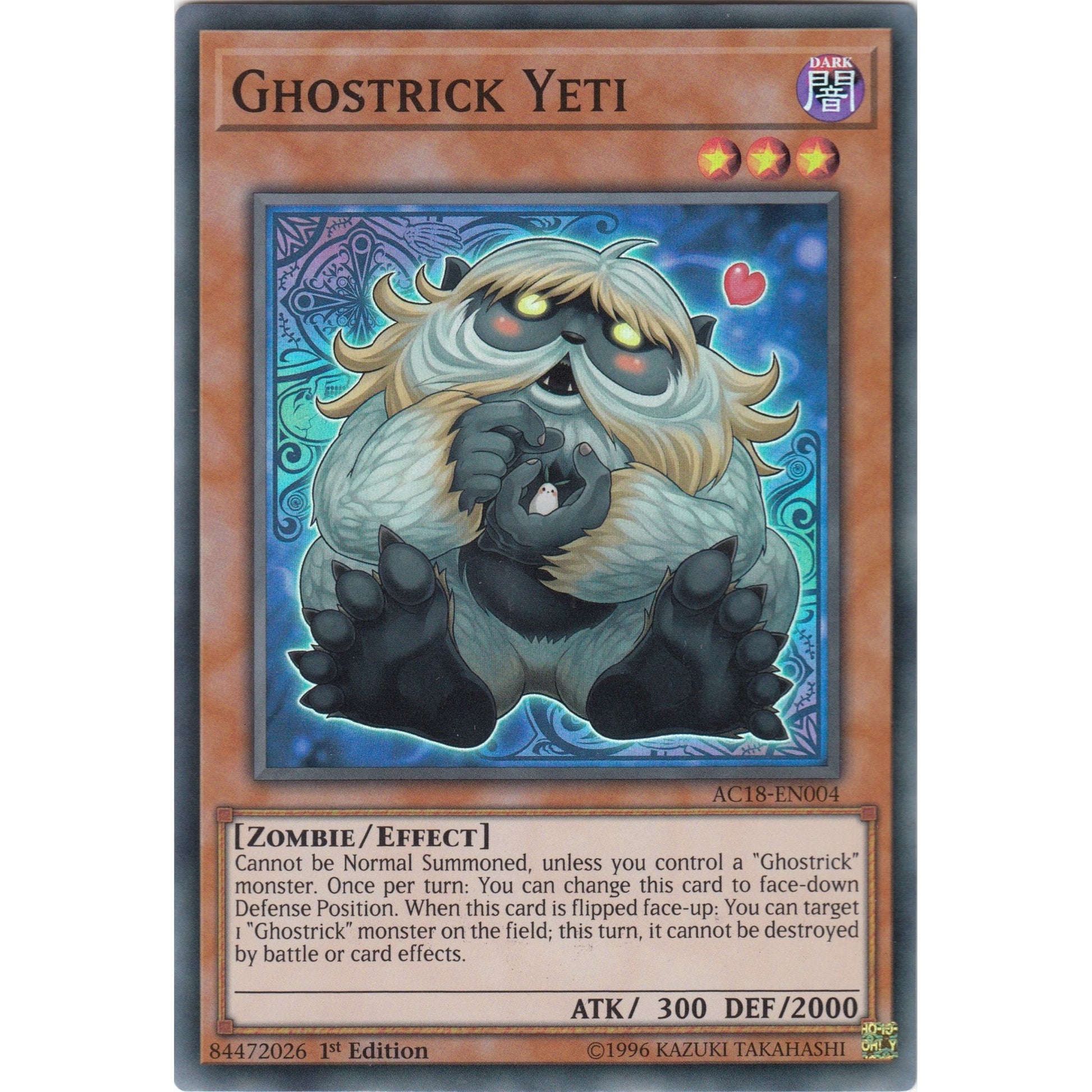 Image for Ghostrick Yeti (AC18-EN004) (AC18) - YuGiOh