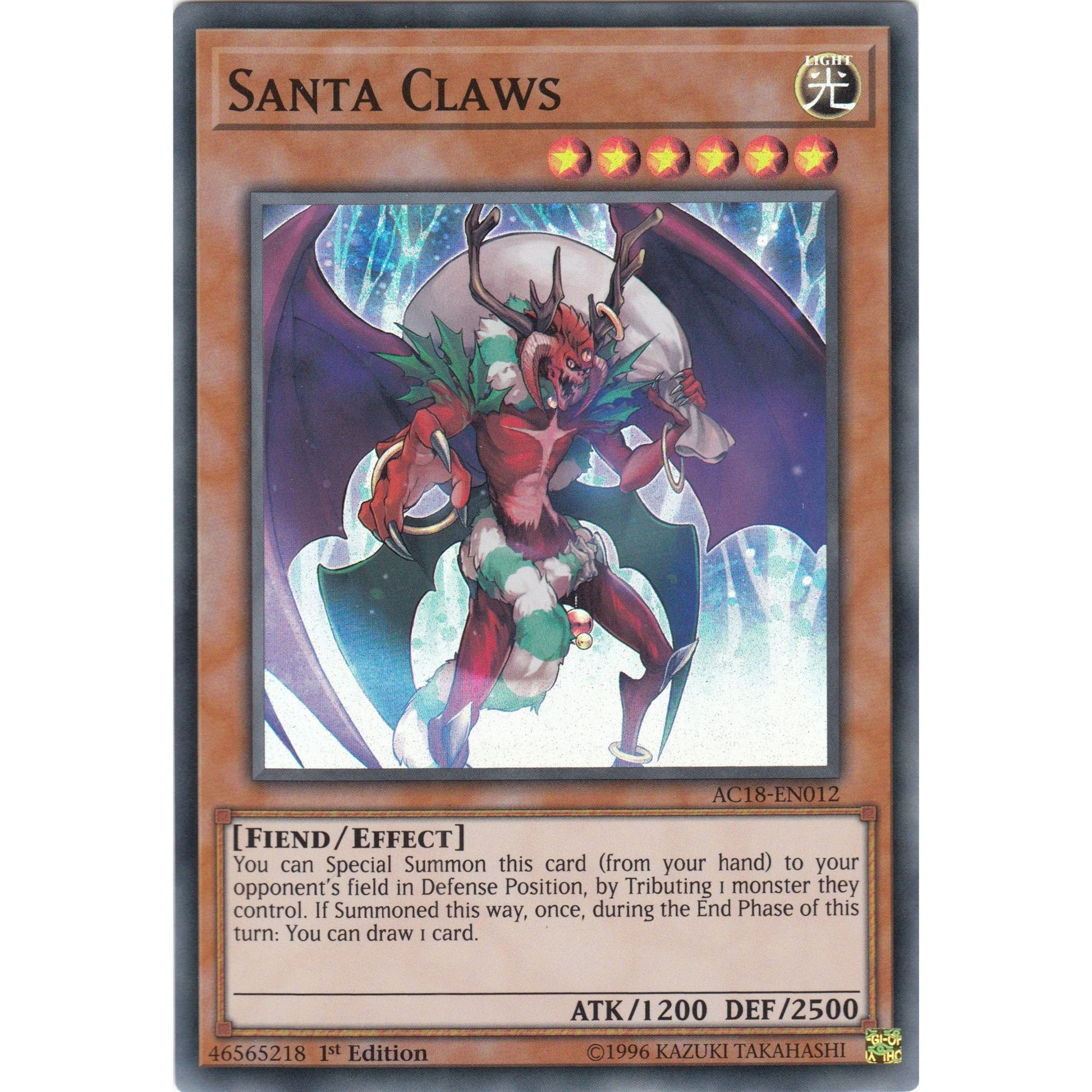 Image for Santa Claws (AC18-EN012) (AC18) - YuGiOh