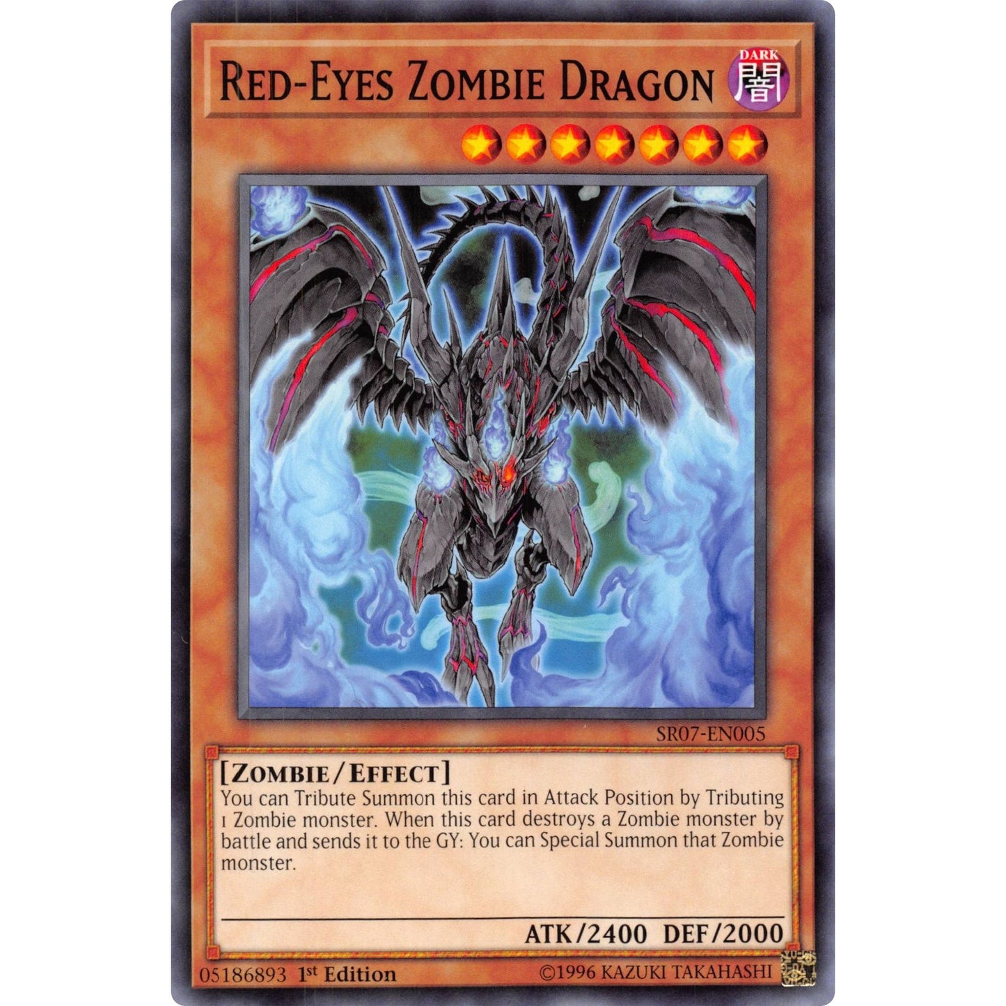 Image for Red-Eyes Zombie Dragon (SR07-EN005) (SR07) - YuGiOh
