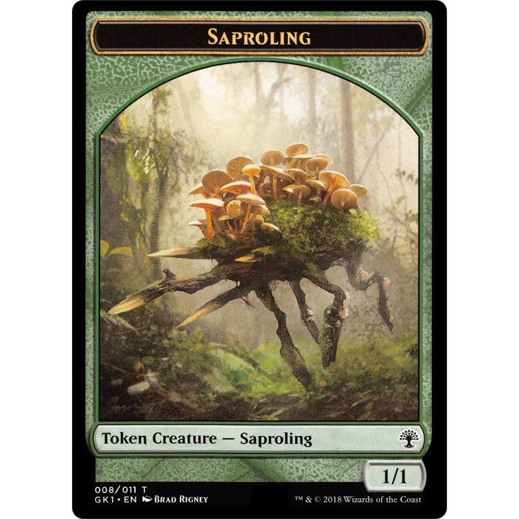 Image for Saproling // Voja Double-Sided Token (8 // 11) (GR1) - Magic: The Gathering
