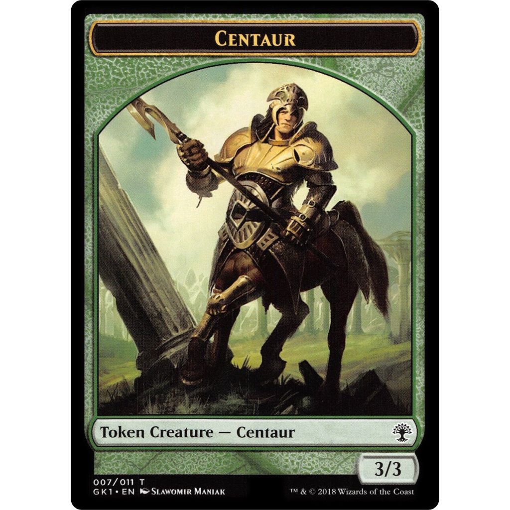 Image for Centaur (007) // Elemental (010) Double-Sided Token (7 // 10) (GR1) - Magic: The Gathering