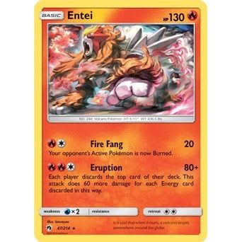 Image for Entei - 47/214 (SM Lost Thunder) (047/214) (PR) - Pokemon