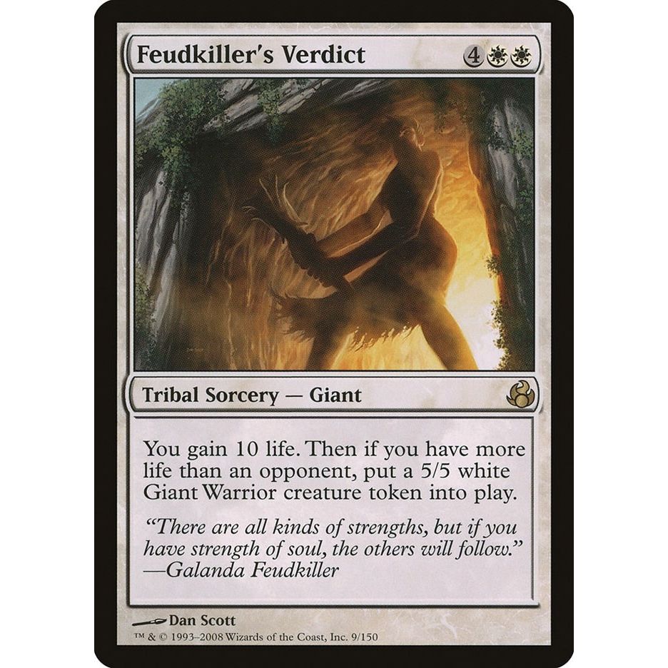 Image for Feudkiller's Verdict (9) (MOR) - Magic: The Gathering