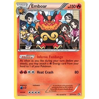 Image for Emboar - 27/113 (Legendary Treasures) (027/113) (PR) - Pokemon