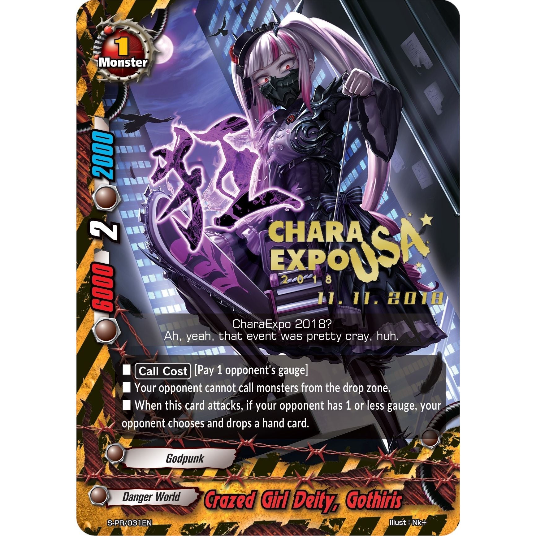 Image for Crazed Girl Deity, Gothiris (S-PR/031EN) (S-PR) - Future Card BuddyFight