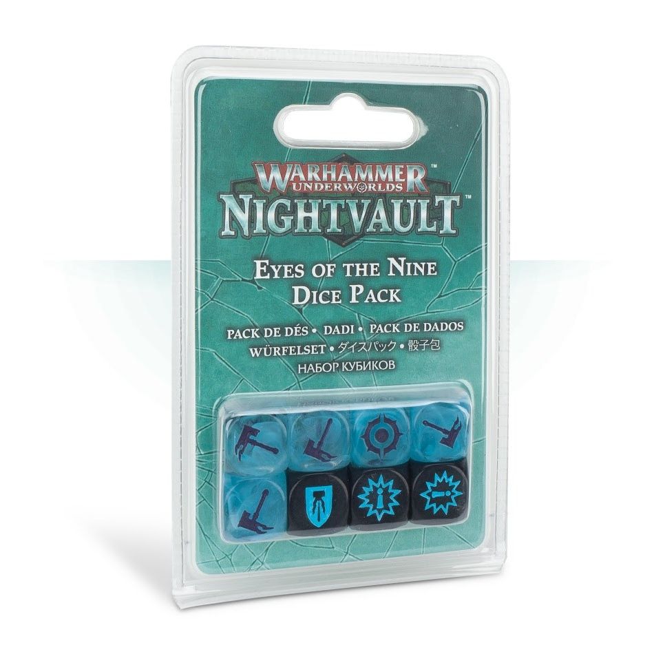 Image for Warhammer: Underworlds - Nightvault: Eyes of the Nine Dice Pack (8-Pack) - Warhammer Game Accessories