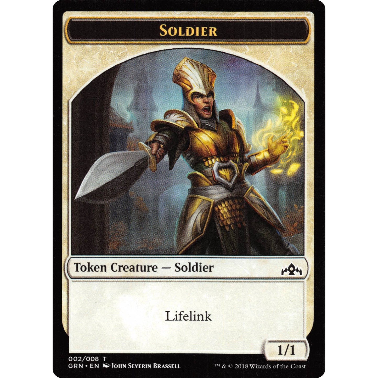 Image for Soldier (002) // Soldier (006) Token (2 // 6) (GR1) - Magic: The Gathering