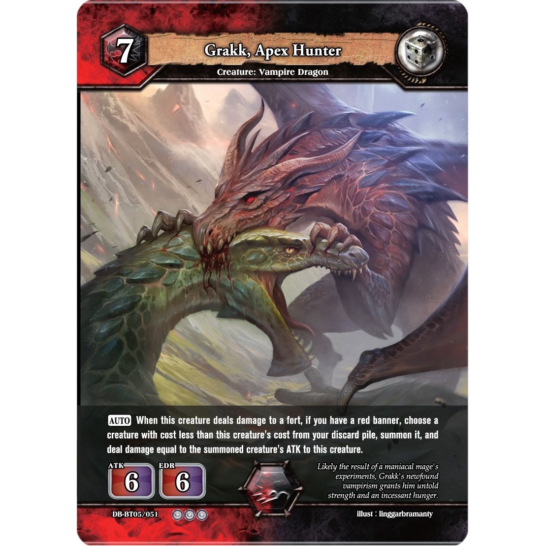 Image for Grakk, Apex Hunter (DB-BT05/051) (BP05) - Dragoborne