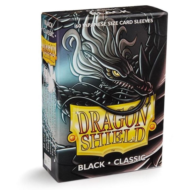 Image for Dragon Shield Classic Japanese Sleeves - Black (60-Pack) - Card Sleeves