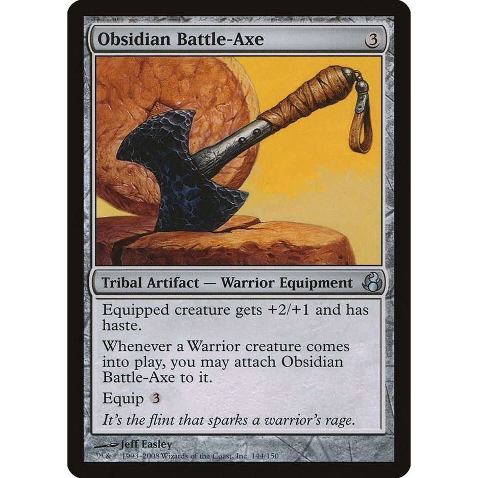 Image for Obsidian Battle-Axe (144) (MOR) - Magic: The Gathering