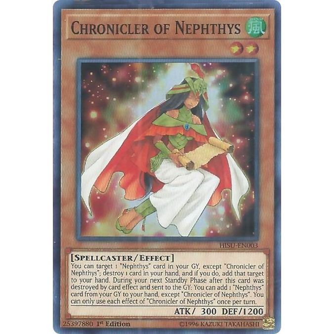 Image for Chronicler of Nephthys (HISU-EN003) (HISU) - YuGiOh