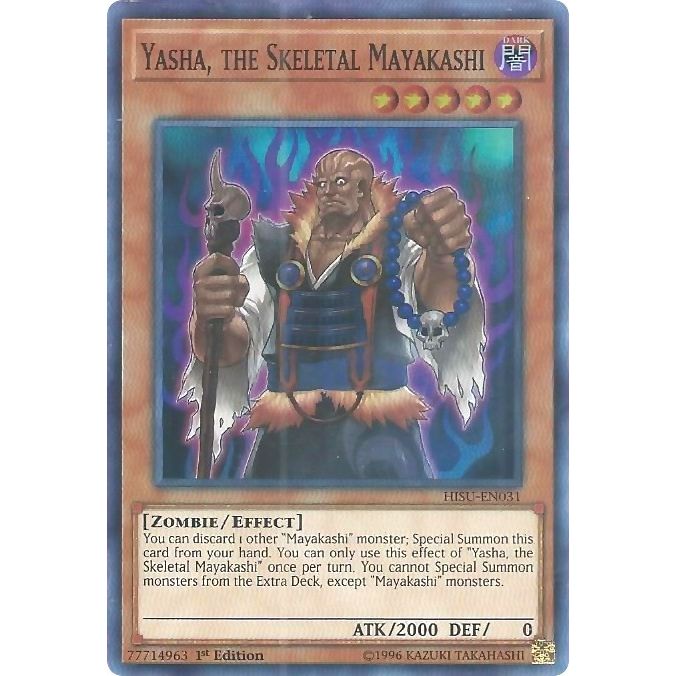 Image for Yasha, the Skeletal Mayakashi (HISU-EN031) (HISU) - YuGiOh