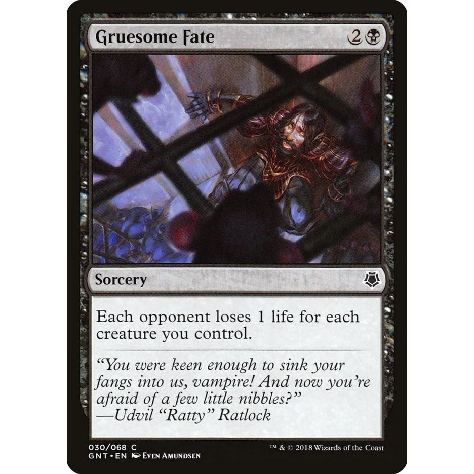 Image for Gruesome Fate (30) (GNT) - Magic: The Gathering