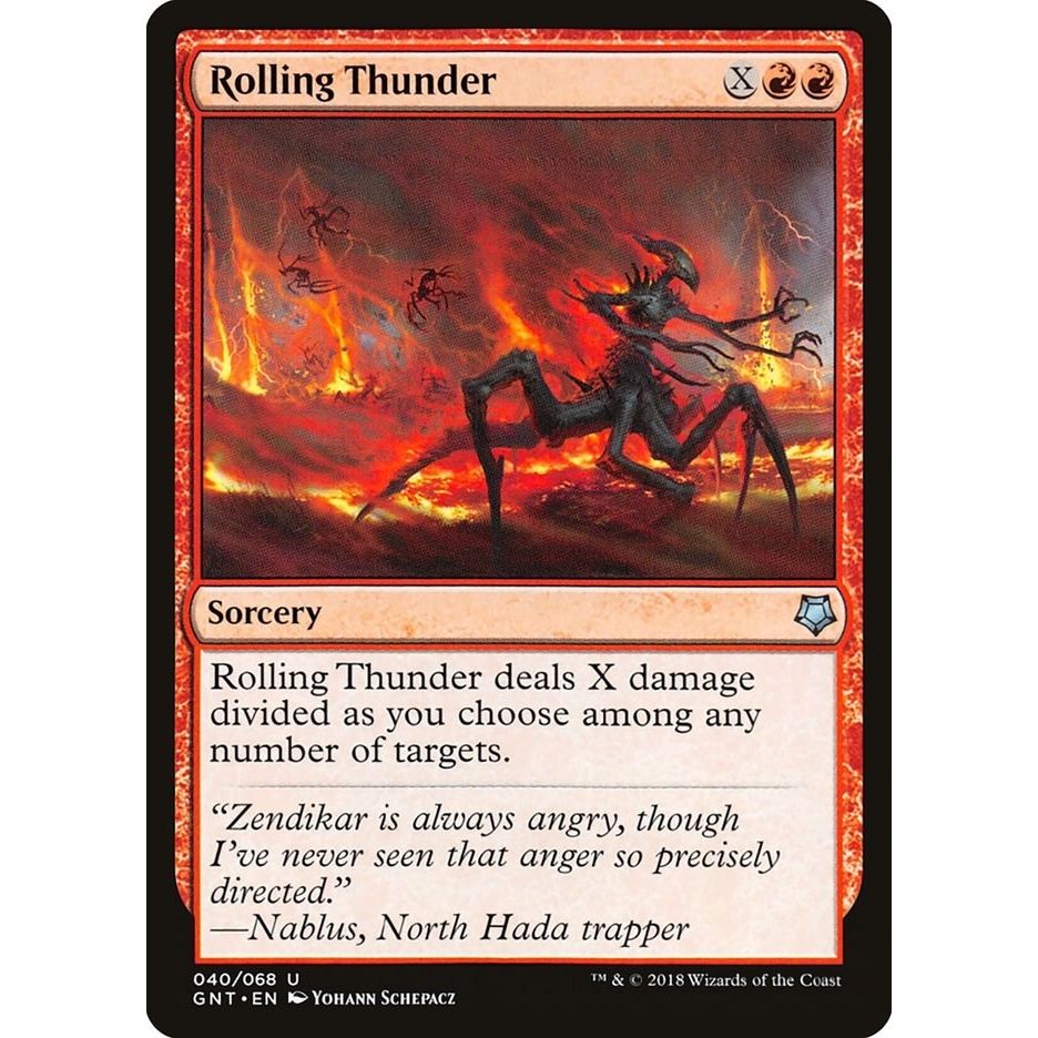 Image for Rolling Thunder (40) (GNT) - Magic: The Gathering