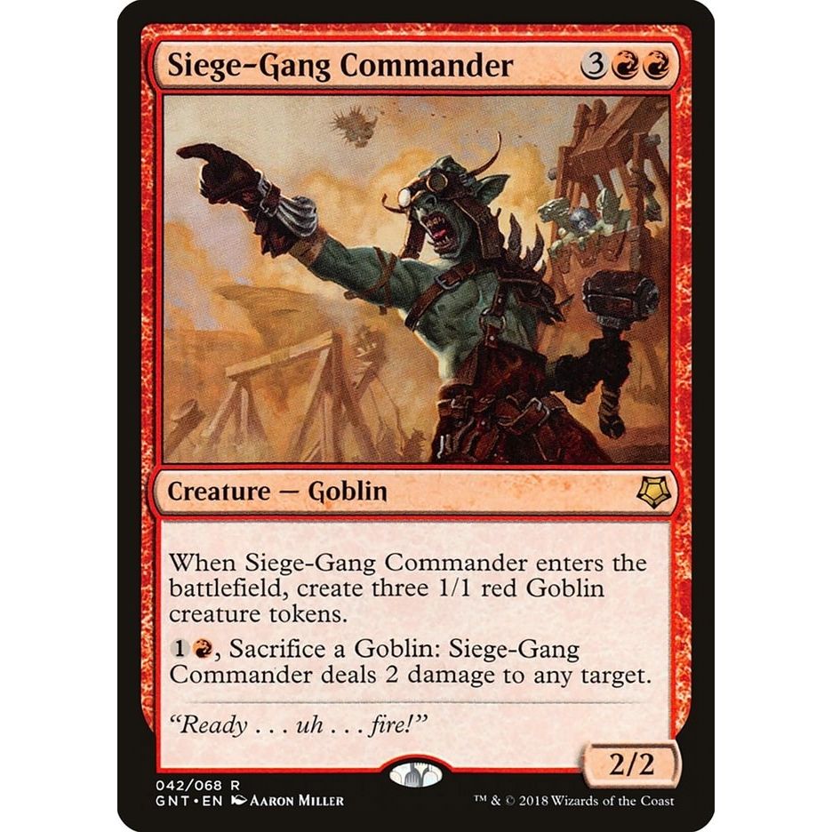 Image for Siege-Gang Commander (42) (GNT) - Magic: The Gathering